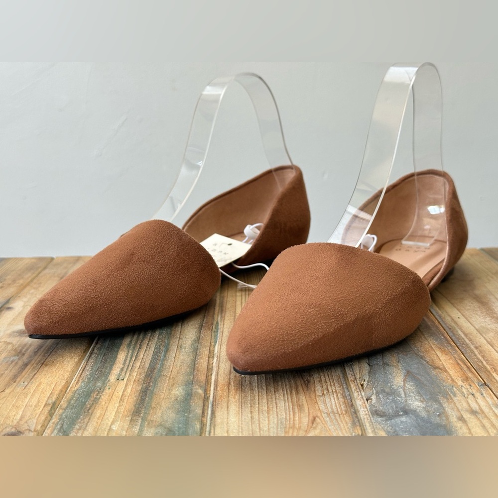 A New Day Rebecca Cognac Flats Women's Size 7